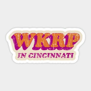 WKRP Turkey Drop Artwork Sticker